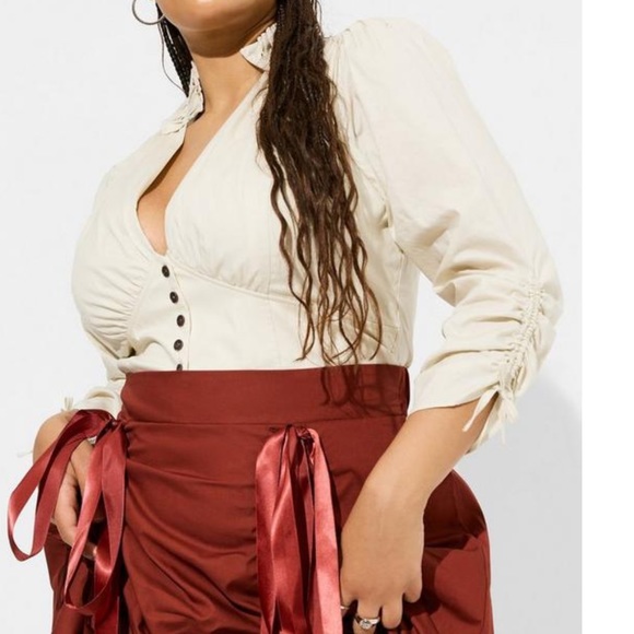 Torrid Halloween Costume Poplin Steampunk Dress - Picture 3 of 5